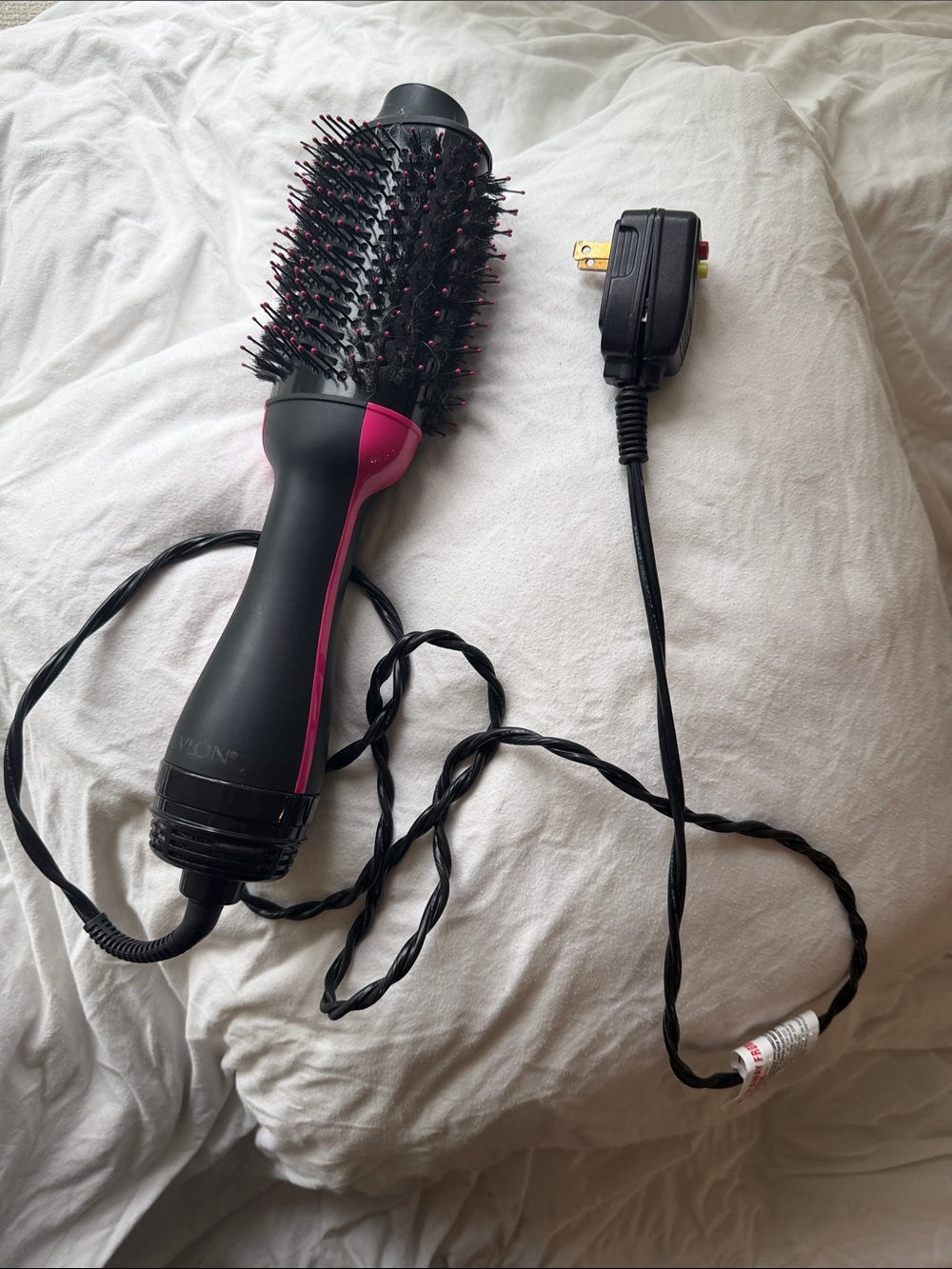 Revlon Black and Pink Hot Air Round Brush Dryer
